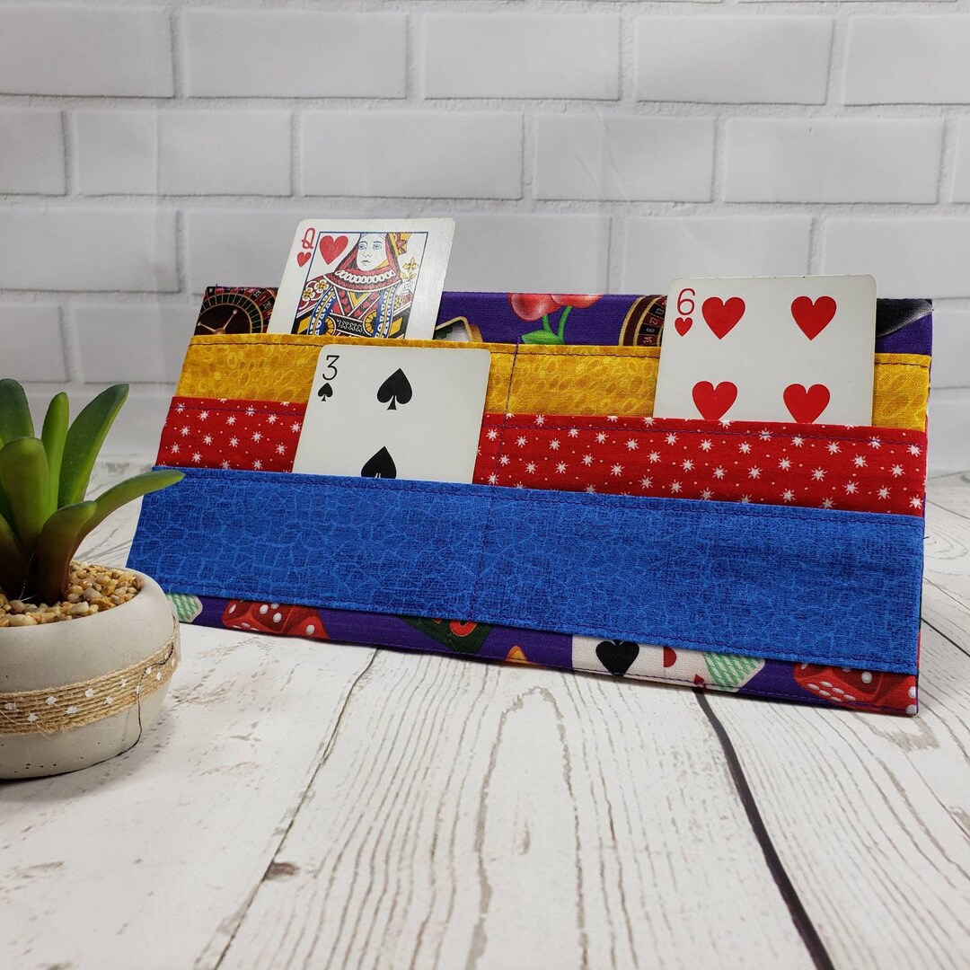 Card Caddy Card Holder Playing Card Holder Childs Card Etsy