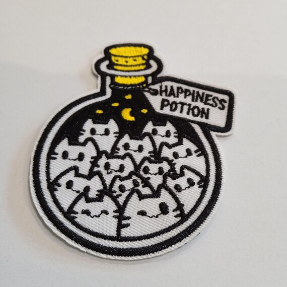 embroidered patch to sew or stick on cat