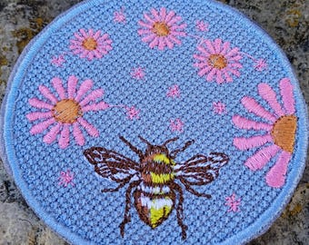 écusson brodé patch brodé rond thermocollant