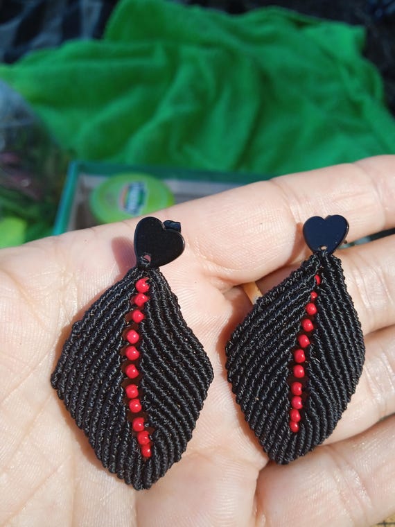 leaf earrings