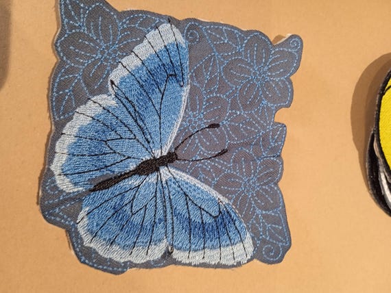 celestial butterfly embroidered patch embroidered badge
