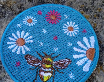 écusson brodé patch brodé rond thermocollant