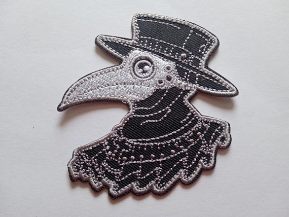 doctor mask iron-on embroidered patch badge
