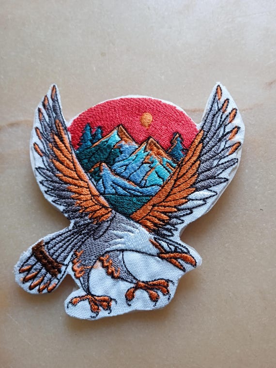 Majestic Eagle Embroidered Patch Embroidered Badge