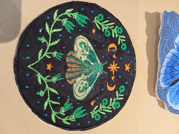 celestial butterfly embroidered patch embroidered badge