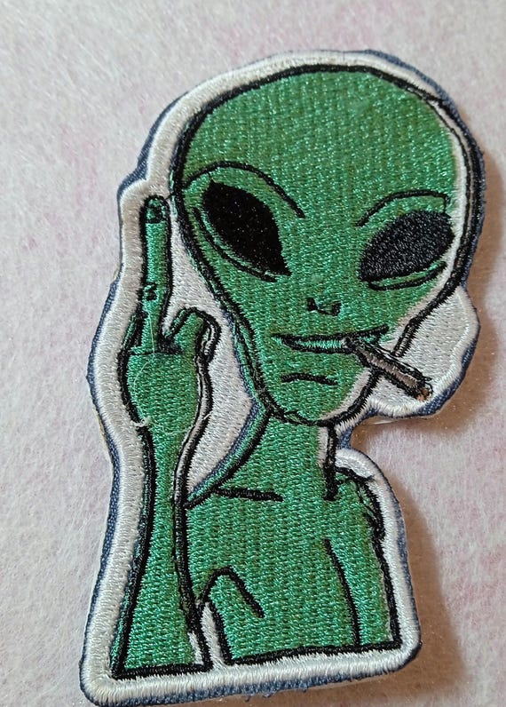 Alien Rebel Iron-on Patch