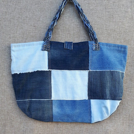 Upcycled Blue Canvas Jeans Crossbody Bag Recycled Canvas Bag - Etsy