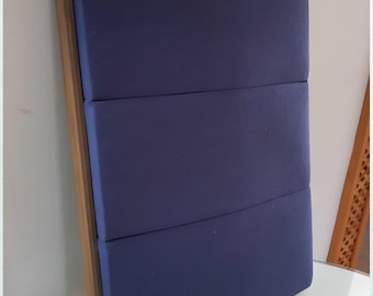 Poduszka z koronki klockowej Puzzle-Niebieska
