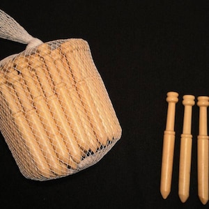 Boxwood Majorcan Lace Bobbins-Pack of Fifty