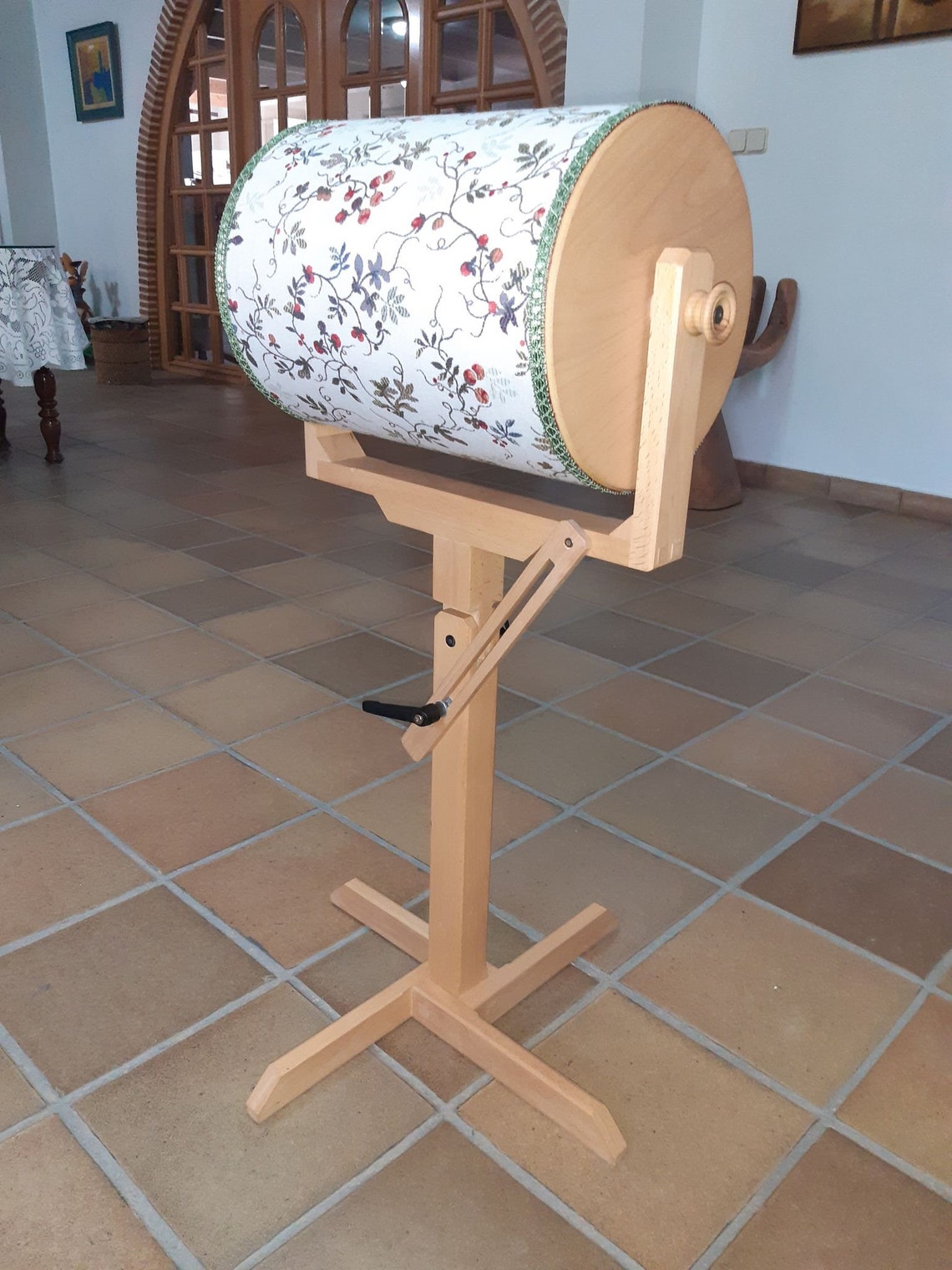 Bobbin Lace Pillow Stand and Cylinder Cushion Etsy UK