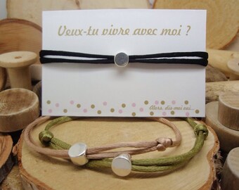Bracelet "Veux-tu vivre avec moi ?"