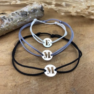 &quot;Armband mit Initialen und Silber für Mädchen &quot;&quot;Famille&quot;&quot;&quot;