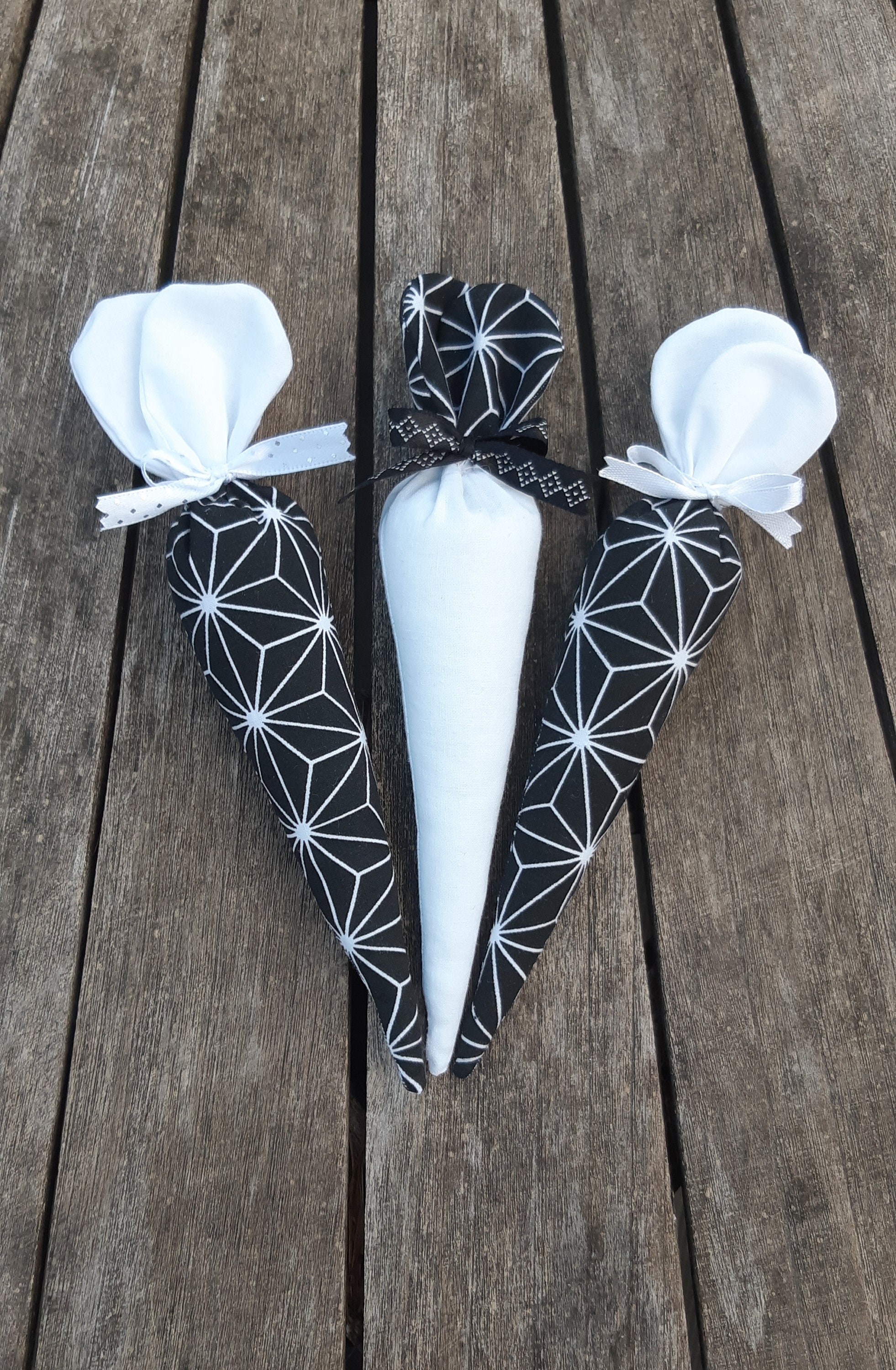 Lot de 3 Carottes en Tissu