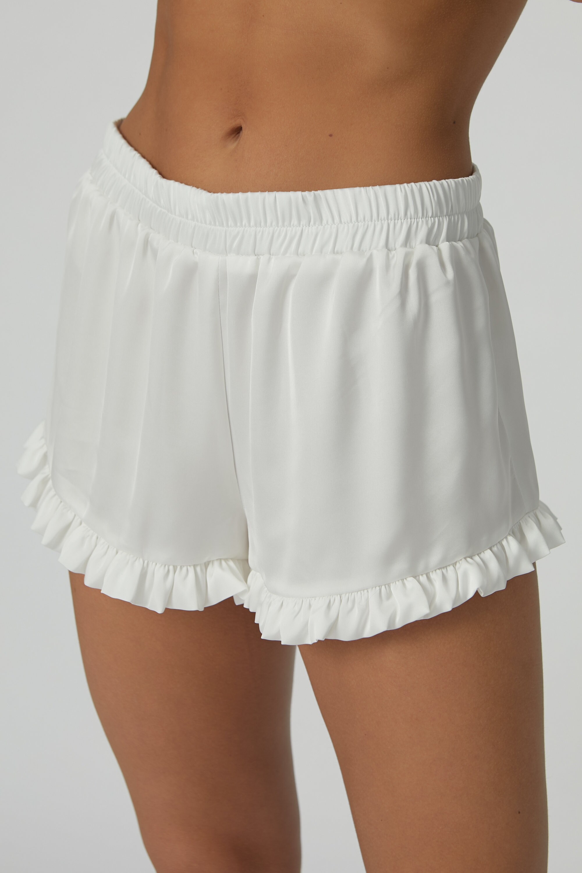 Brides Woman Slip Pajama Set White Lingerie Etsy