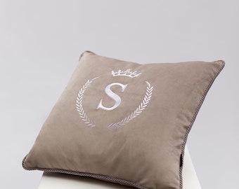 Monogram Pillow case | Personalized Cushion ci| Luxury Pillow cover | Handmade Cushion | Initial Cushions | Personalized Pillow | Decorative