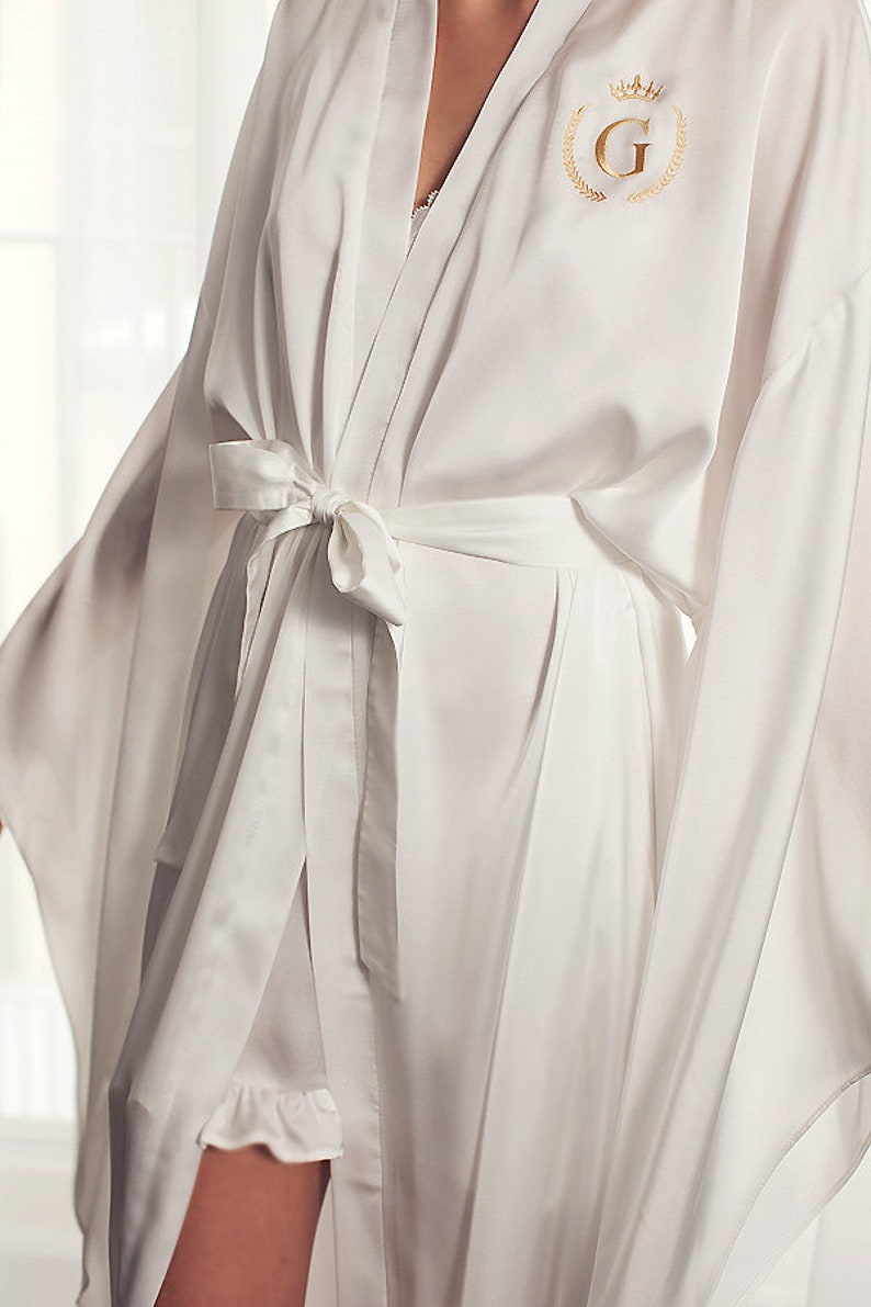 Bride Bathrobe Bathrobe White Bathrobe Personalized Etsy
