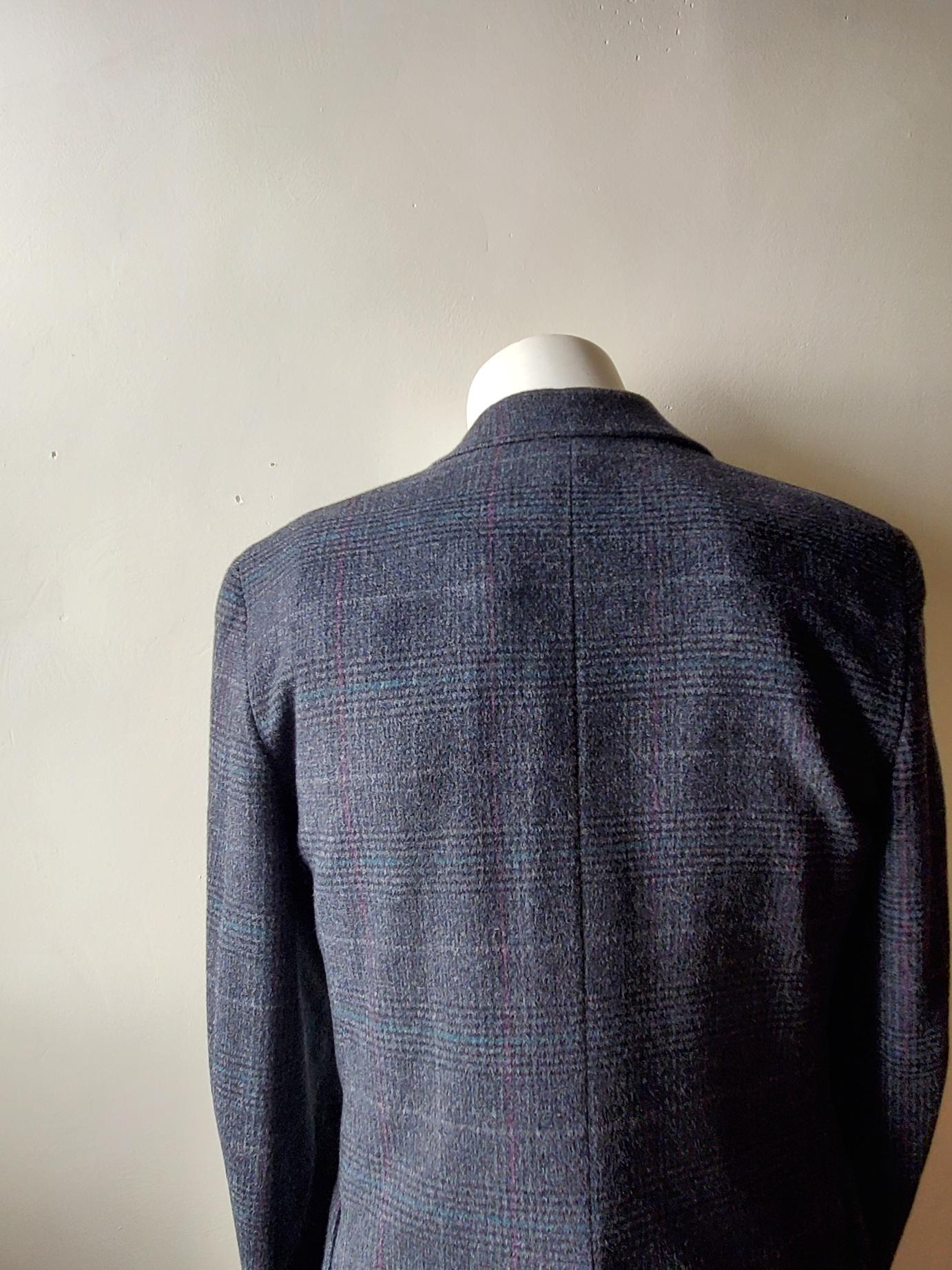 Vintage Dark Blue Wool 38 Richman Brothers Sports Coat Jacket