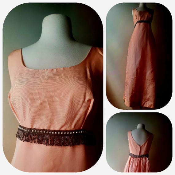 pastel peach maxi dress Reiss Petite Satin Halterneck Maxi Dress in Peach