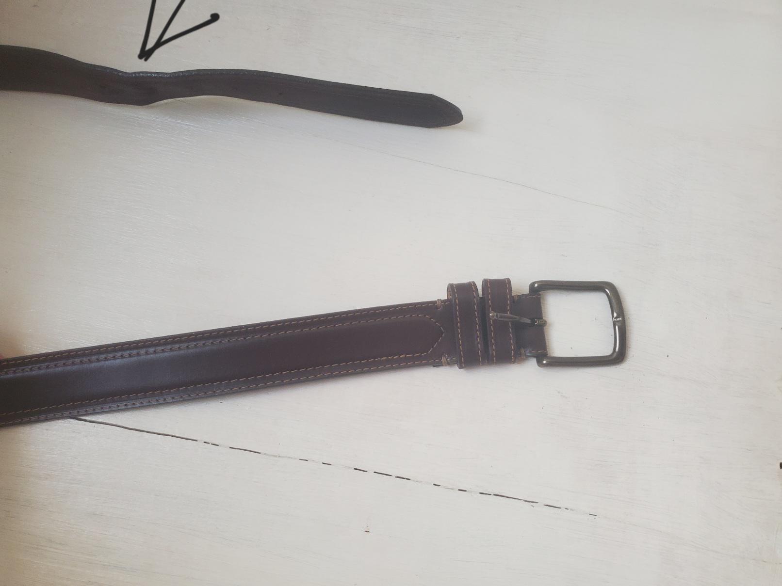 ORVIS Belt English Bridle Leather Black USA MADE Sz. 36 Equestrian 0004197008_DS_Black.jpg?v=  main image 2