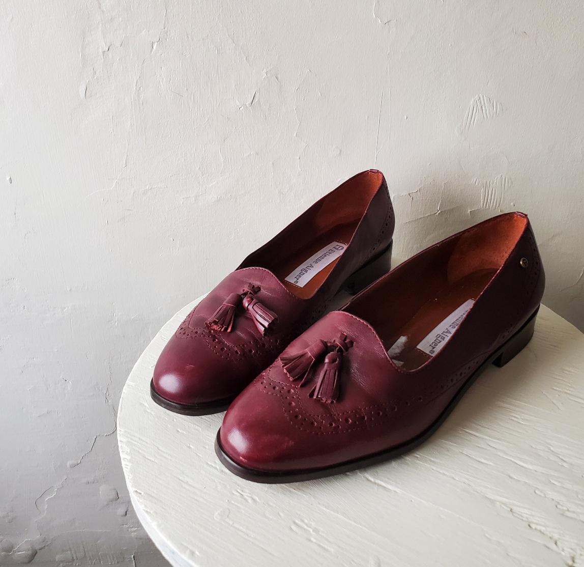Mocassins Femme Etienne Aigner En Cuir Et Daim Marron - Taille US 8 M, Occasion