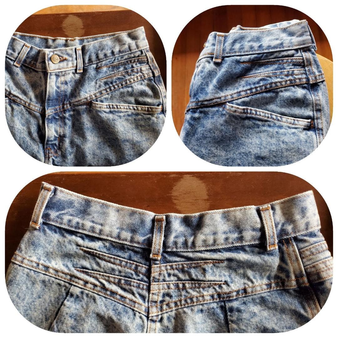 1970s High Waist Jeans 28 to 29 Waist Cropped Dark Indigo Blue Relaxed  Bianca Nygard Vintage Denim 80s Dark Wash Mom Jeans -  Canada