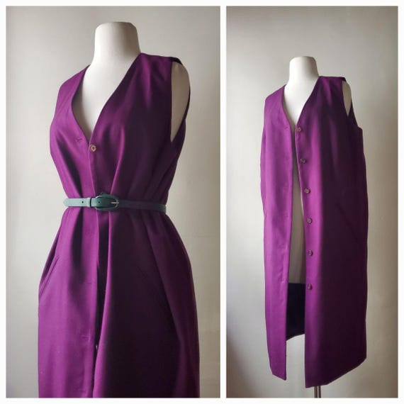 wool dress vest long Asymmetric Wool Vest: Burgundy Long Wrap Sleeveless Jacket, Cozy Winter Style