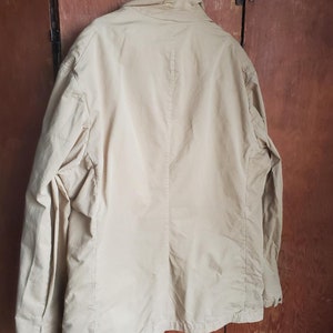 Vintage Gap Field Jacket // 90s Hong Kong mens unisex womens barn chore coat // wheat tan canvas cotton // pockets camping image 2