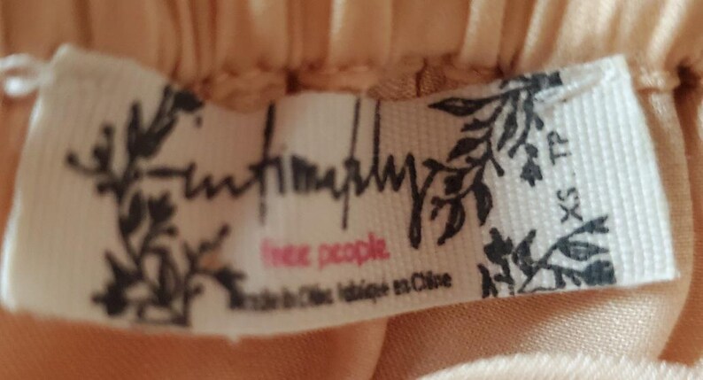 Free People xs peach lingerie intimately lace polyester valentine date image 2