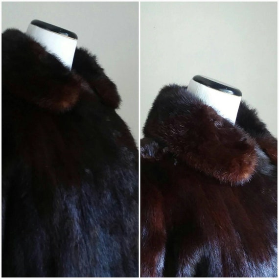 Manteau de vison auburn fourrure vintage pleine longueur 50s Manteau de vison auburn fourrure vintage pleine longueur 50s