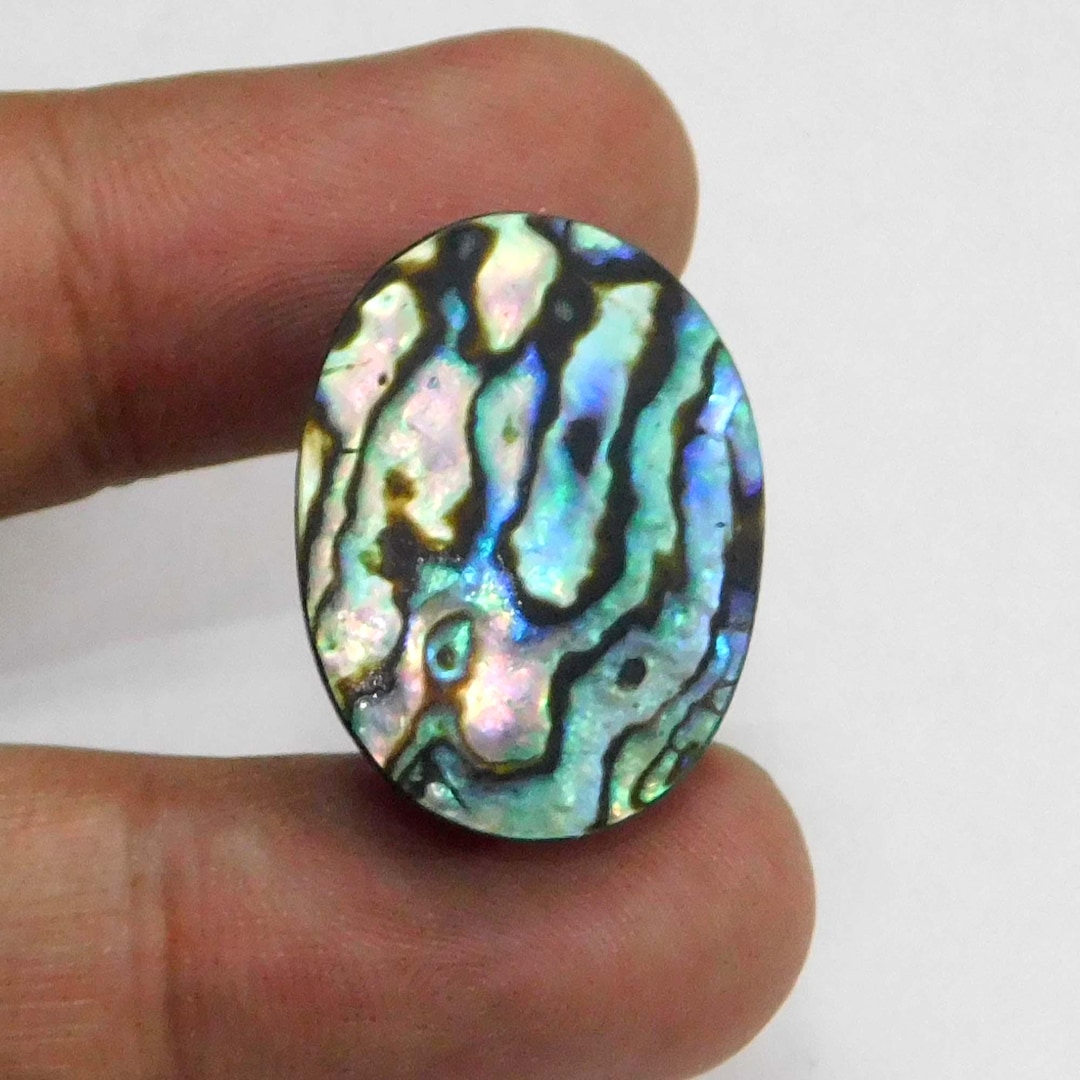 Iridescent Abalone Shell Cabochon: Flat Back Mother of Pearl AL-132 - Etsy