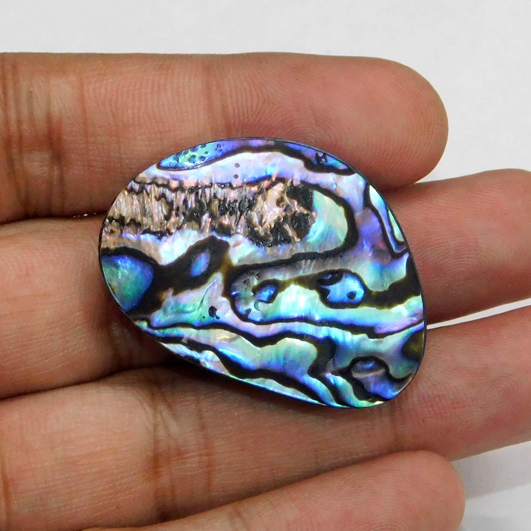 Iridescent Abalone Shell Cabochon: Flat Back Mother of Pearl AL-26 - Etsy