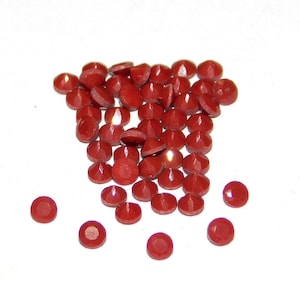Fantastische Qualität 100% natürlich Wunderschöne Rote Jaspis Geschliffene Steine || Runde Formen || Größe 1,5 MM bis 4 MM ||  Mehrere Stück
