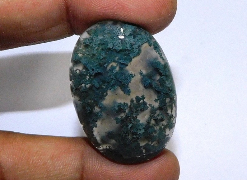 Individual 100/% Natural Moss Agate Moss Agate Cabochons Cabs Jewelry Making Supplies Healing Gemstone Free Shipping