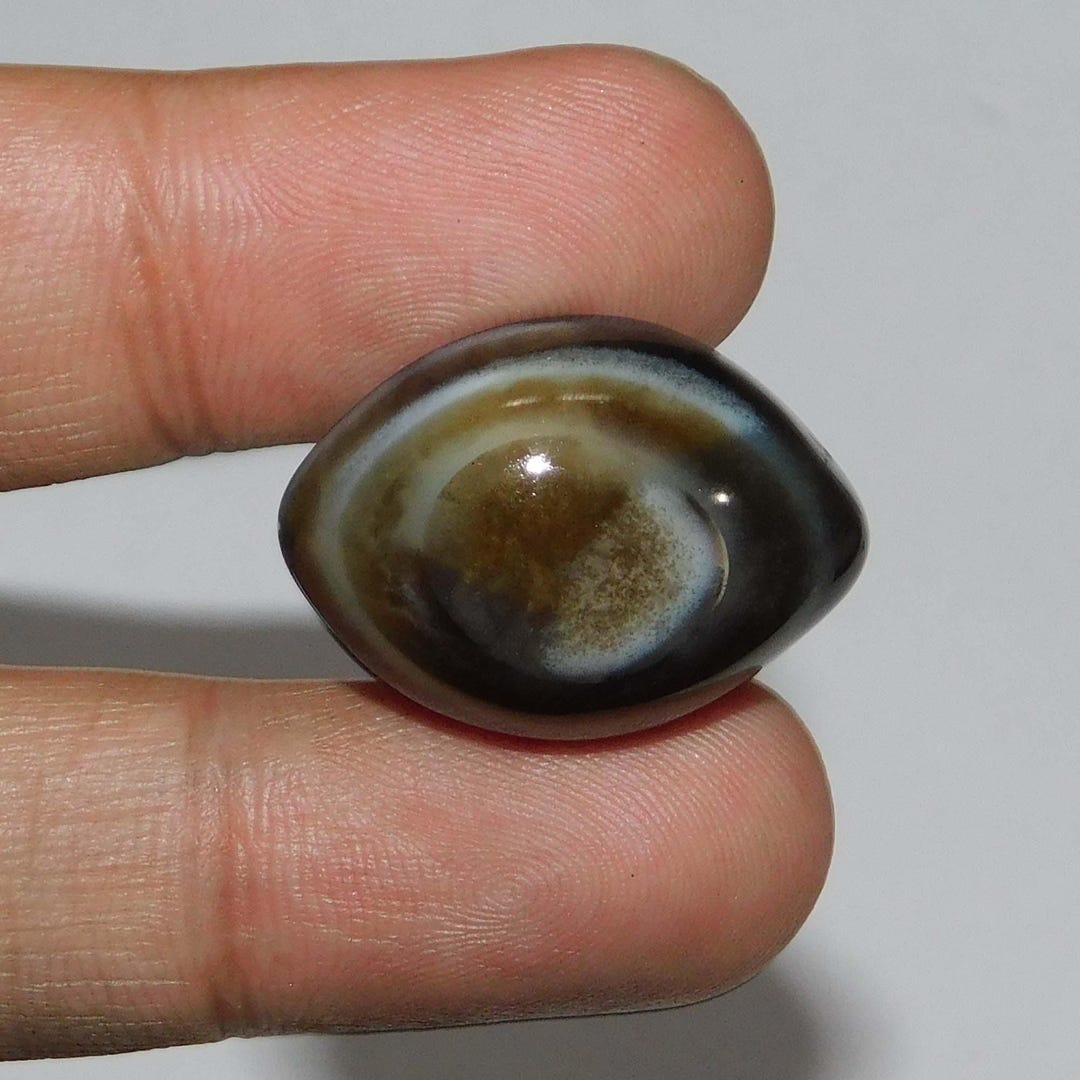 Natural Banded Agate Eye Cabochon: Handmade Gemstone for Healing - Etsy