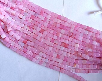 Pink Opal Beads Box, Natural Gemstone, Handmade Jewelry Crafts (6MM to 10MM)