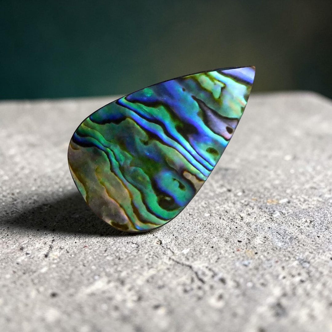 Iridescent Abalone Shell Cabochon: Flat Back Mother of Pearl AL-98 - Etsy