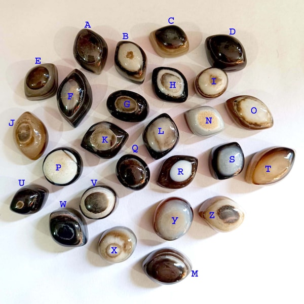 Agate eye's Unique Eye Agate wholsale Agate eye Agate Eyes Cabochons Natural Agate 100% Natural Agate Eye Banded Gemstone Handmade Eyes