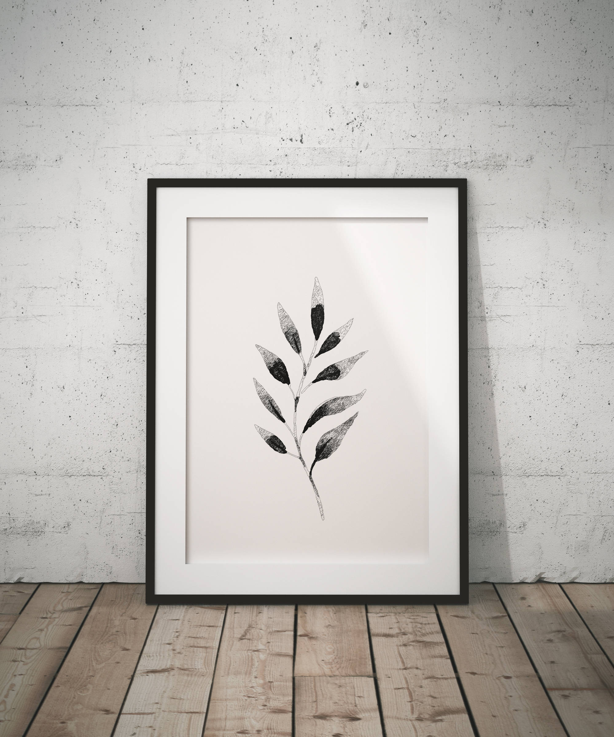 Pen Poster Nature Poster Leaf Poster Leaf Print Natural Tree Etsy
