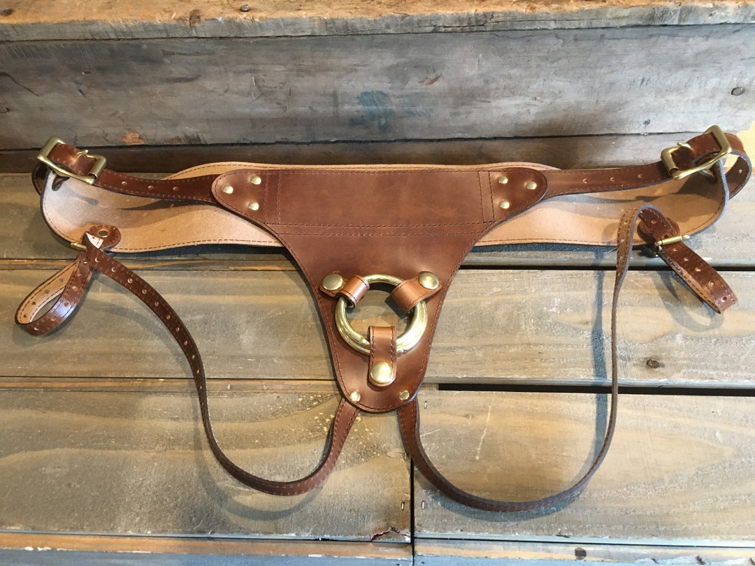 Ruffian Leather Strap-on Harness: Chromexcel Full-grain - Etsy