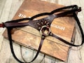 Lillith Leather Strap On Harness: Chromexcel O-Ring Design