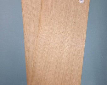 Eiche Furnier - 2 hintereinander liegende Blätter 20 x 54 cm - ET1117