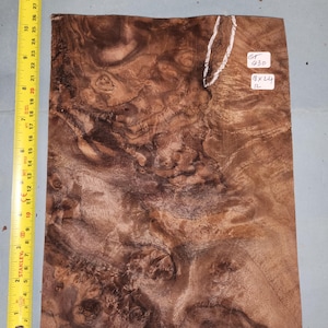 American Walnut burr veneer - 4 consecutive sheets 18x24cm - ET430