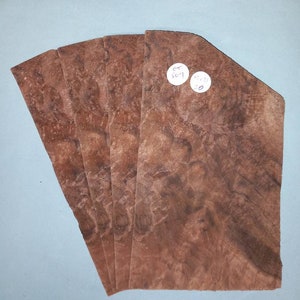 American Walnut burr veneer - 4 consecutive sheets 13x21cm - ET509
