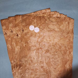 Impiallacciatura in radica di castagno - 4 fogli consecutivi 18 x 23 cm - ET172
