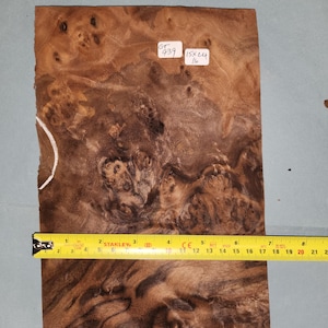 American Walnut burr veneer - 4 consecutive sheets 15x24cm - ET439