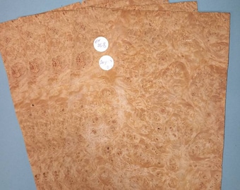 Chestnut burr veneer - 4 consecutive sheets 20x27cm - ET268