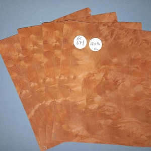 Madrone burr veneer - 4 consecutive sheets 14x16cm - ET671