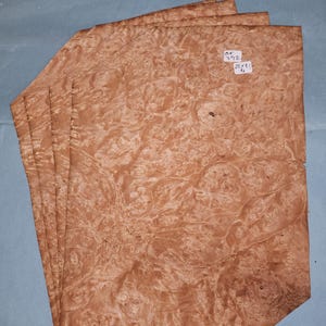 Chestnut burr veneer - 4 consecutive sheets 31x22cm - ET292