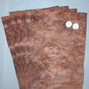 Impiallacciatura in radica di noce americano - 4 fogli consecutivi 18 x 25 cm - ET520