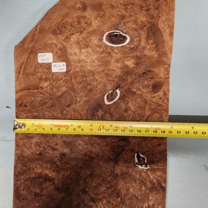 American Walnut burr veneer - 4 consecutive sheets 18x27cm - ET710